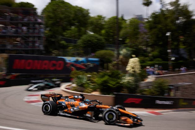F1 Grand Prix of Monaco - Practice Oscar Piastri of Australia driving the (81) McLaren Mastercard F1 Team MCL40 on track during practice ahead of the F1 Grand Prix of Monaco at Circuit de Monaco on June 5, 2026, in Monte-Carlo, Monaco. Monte-Carlo Circuit de Monaco Monte-Carlo Monaco RL_F1GPMCO_2K26_000167 Copyright: xRicardoxLarreinax