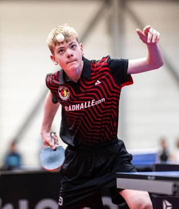 TISCHTENNIS TT-FINALS 2026 IN ERFURT ** NUR FÜR REDAKTIONELLE ZWECKE ** EDITORIAL USE ONLY **<p>05 06 2026-Erfurt: 94. Nationale Deutsche Meisterschaften Leistungsklassen Erwachsene A (bis 2000) im Foto: Lion Cooper Schlagenhoff (Post SV Mühlhausen 1951 e.V.) ( Deutschland Thueringen Erfurt Copyright: SaschaxFromm