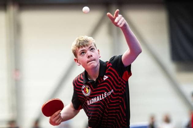 TISCHTENNIS TT-FINALS 2026 IN ERFURT ** NUR FÜR REDAKTIONELLE ZWECKE ** EDITORIAL USE ONLY **<p>05 06 2026-Erfurt: 94. Nationale Deutsche Meisterschaften Leistungsklassen Erwachsene A (bis 2000) im Foto: Lion Cooper Schlagenhoff (Post SV Mühlhausen 1951 e.V.) ( Deutschland Thueringen Erfurt Copyright: SaschaxFromm