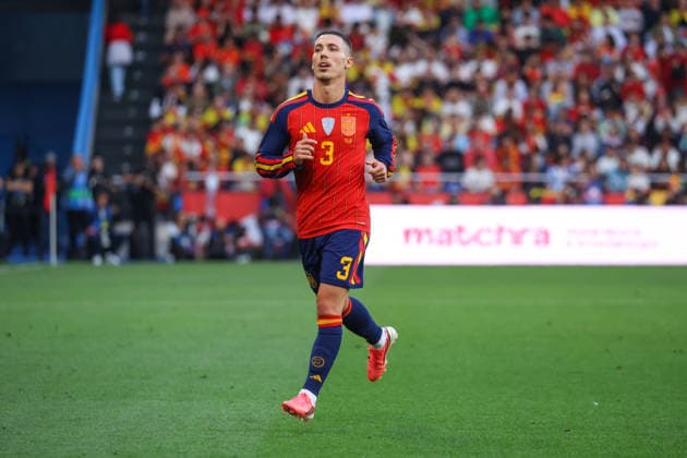 Spain - FIFA friendly - Spain vs Iraq - 04 06 2026 SPAIN, LA CORUNA, JUNE 04: Alejandro Grimaldo of Spain during the FIFA friendly football match between Spain and Iraq at Riazor Stadium on June 04, 2026 in La Coruna, Spain. Photo by Manuel Blondeau AOP.Press La Coruna Estadio Riazor Galicia Spain Copyright: x ManuelxBlondeau AOP.Pressx AOP20260604-00104