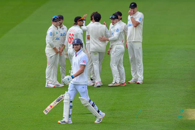 LONDON, ENGLAND JUNE 05 - Ben Stokes of England looks dejected after getting out during Day 2 of the 1st Rothesay Test Match game between England and New Zealand at Lord s Cricket Ground on June 05, 2026 in London , England . (Photo by Keeran Marquis Sports Press Photo)  Copyright: xKeeranxMarquis SPPx Sportspressphoto_SPR160950