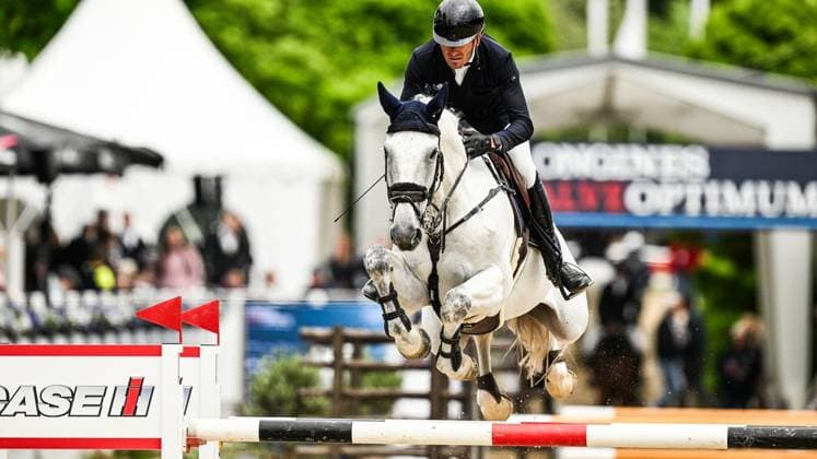 Balve Optimum am Freitag, 5. Juni 2026 ** NUR FÜR REDAKTIONELLE ZWECKE ** EDITORIAL USE ONLY **<p>Jens Wawrauschek auf Quirano 6 Großen Preis des Mittelstands Springprüfung Klasse S Copyright: SvenjaxHanusch