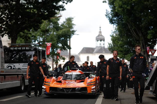 24 HEURES DU MANS 2026 - PESAGE Genesis Magma Racing, Genesis GMR-001 19, Hypercar, during Le Pesage of the 24 Hours of Le Mans 2026, 3rd round of the 2026 FIA World Endurance Championship, from June 5 to 6, 2026 on the Place de la RÃ publique in Le Mans, France - Le MansFrance  Copyright: xFREDERICxLExFLOCxHx
