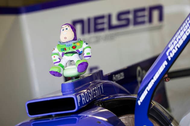 24 HEURES DU MANS 2026 - PESAGE 24 HEINEMEIER HANSSON David (dnk), PEARSON Edward (gbr), DOOHAN Jack (aus), Nielsen Racing, Oreca 07 Gibson 24, LMP2, ambiance, Buzz l™Eclair during Le Pesage of the 24 Hours of Le Mans 2026, 3rd round of the 2026 FIA World Endurance Championship, from June 5 to 6, 2026 on the Place de la RÃ publique in Le Mans, France - Le MansFrance  Copyright: xJULIENxDELFOSSEx