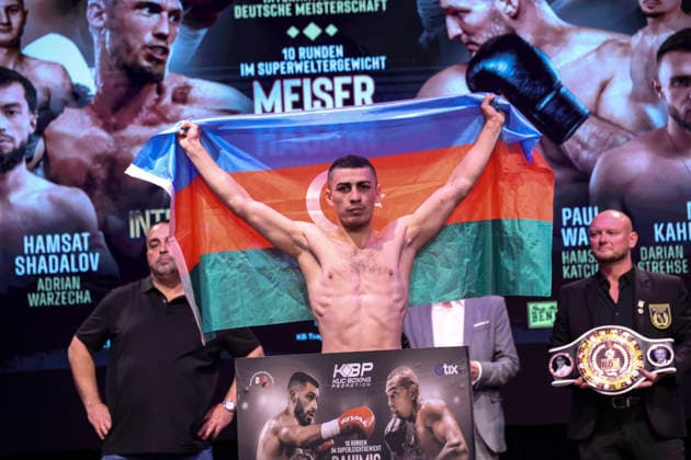 Boxen: KUC Box-Promotion, Waage, Falkensee, 05.06.2026 Intern. Deutsche Meisterschaft: Hamsat Shadalov (GER) - Kanan Huseynaliyev (GER)