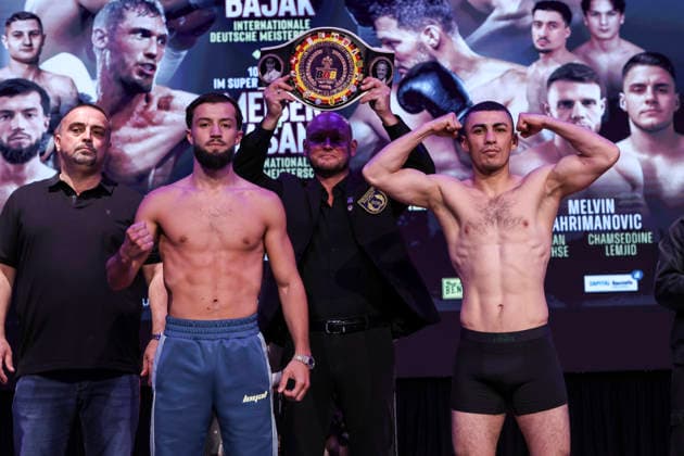 Boxen: KUC Box-Promotion, Waage, Falkensee, 05.06.2026 Intern. Deutsche Meisterschaft: Hamsat Shadalov (GER) - Kanan Huseynaliyev (GER)