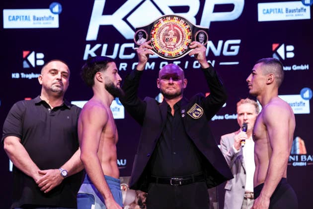 Boxen: KUC Box-Promotion, Waage, Falkensee, 05.06.2026 Intern. Deutsche Meisterschaft: Hamsat Shadalov (GER) - Kanan Huseynaliyev (GER)