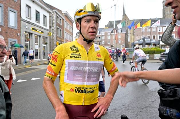 Tour de Wallonie 2026 Stage 5 AUBEL, BELGIUM - JUNE 05 : Oliver Ben (NZL) of Modern Adventure Pro Cycling during stage 5 of the 47th edition of Ethias Tour de Wallonie an UCI ProSeries 2.Pro cycling road race stage for Men Elite of 176.45 km with start in Bassenge and finish in Aubel on June 5, 2026 in Aubel, Belgium, 05 06 2026 ( Motordriver Pieter Van Herzele - Aubel Belgium  Copyright: xSesx