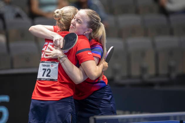 Lotto Thüringen TT-Finals Erfurt 2026 Deutsche Meisterschaften, U19, Deutsche Meisterinnen im Doppel U19: Lorena Morsch und Josephina Neumann Deutschland, Germany 20260605-_MS_4636