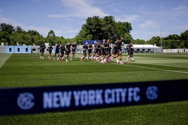 NEW YORK - The players during a training session of the Dutch national team, Nationalteam at the Etihad City Football Academy training complex on June 5, 2026, in Orangeburg, New York. The Dutch national team is preparing for the 2026 World Cup. KOEN VAN WEEL ANP xVIxANPxSportx xxANPxIVx 560182633 originalFilename: 560182633.jpg