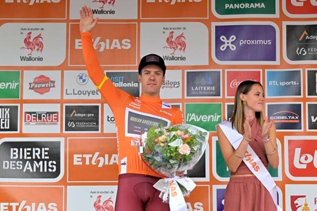 Tour de Wallonie 2026 Stage 5 AUBEL, BELGIUM - JUNE 05 : Oliver Ben (NZL) of Modern Adventure Pro Cycling during stage 5 of the 47th edition of Ethias Tour de Wallonie an UCI ProSeries 2.Pro cycling road race stage for Men Elite of 176.45 km with start in Bassenge and finish in Aubel on June 5, 2026 in Aubel, Belgium, 05 06 2026 ( Motordriver Pieter Van Herzele - Aubel Belgium  Copyright: xSesx