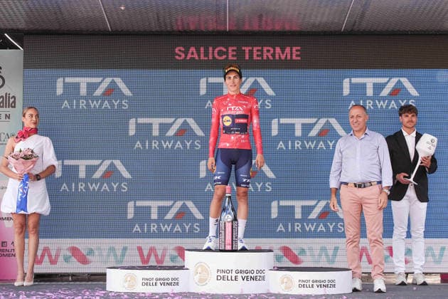 Italy’s Elisa Balsamo of Lidl - Trek’s wearing the points jersey after Stage 7 of the Giro d’Italia Women, from Sorbolo Mezzani to Salice Terme, Italy, Friday, June 5, 2026  Copyright: xMarcoxAlpozzi LaPressex