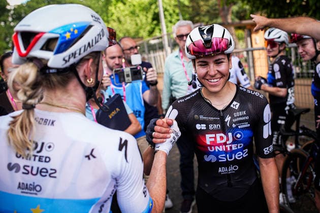 France™s CÃ lia Gery of FDJ United - Suez™s and Netherlands™s Demi Vollering of FDJ United - Suez™s during Stage 7 of the Giro d™Italia Women, from Sorbolo Mezzani to Salice Terme, Italy, Friday, June 5, 2026  Copyright: xMarcoxAlpozzi LaPressex