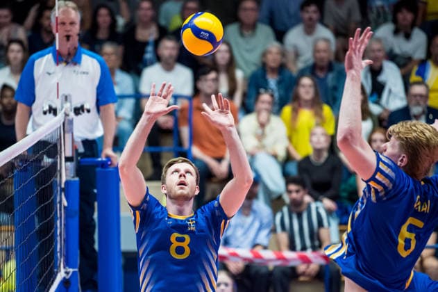 260605 Alfred Brink of Sweden during the European League match between Greece and Sweden on June 5, 2026 in Lund. Photo: Christian Örnberg BILDBYRAN COP 166 CO0703 volleyboll volleyball landslaget grekland sverige european league bbeng sweden greece bbauto Copyright: CHRISTIANxÖRNBERG BB260605CO003