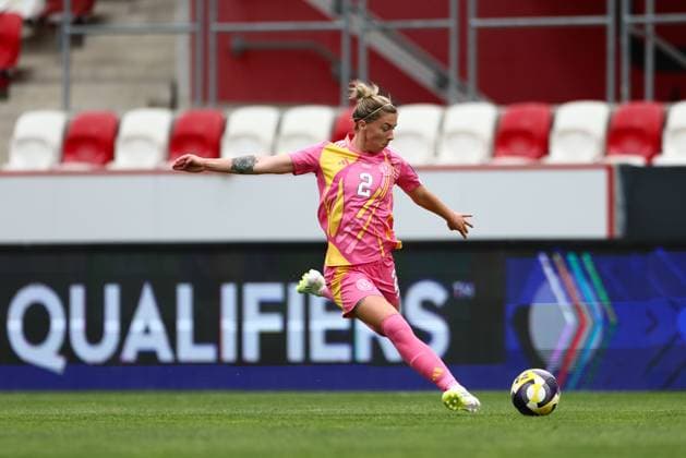 Nicola Doherty of Scotland Women Scotland Women v Israel Women, FIFA 2027 Women s World Cup Qualifying, Football, Bozsnik Arena, Budapest, Hungary - 05 Jun 2026Budapest Bozsnik Arena Hungary EDITORIAL USE ONLY No use with unauthorised audio, video, data, fixture lists, club league logos or live services. Online in-match use limited to 120 images, no video emulation. No use in betting, games or single club league player publications.  Copyright: xNikolaxKrstic Shutterstockx 16911189ax
