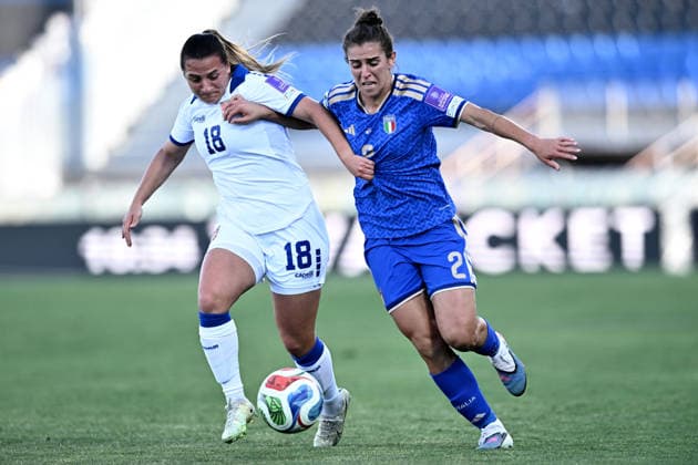 Mp Pisa 05 06 2026 - qualificazione Mondiali 2027 femminile Italia-Serbia foto Matteo Papini Image nella foto: Emma Petrovic-Valentina Bergamaschi 