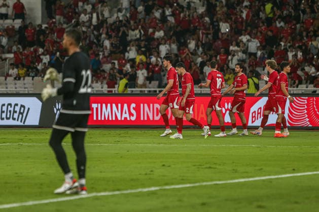 June 5, 2026, Jakarta, Java, Indonesia: Players of Indonesia celebrate after scoring a goal during the FIFA MenÃ¢â‚¬â ¢s Match Day between Indonesia and Oman at Gelora Bung Karno Stadium, Jakarta, Indonesia. Indonesia defeated Oman 3Ã¢â‚¬0 in the International Friendly, Länderspiel, Nationalmannschaft encounter. FIFA MENS MATCH DAY 2026 - INDONESIA V OMAN  - ZUMAp283 20260605_zip_p283_006 Copyright: xClaudioxPramanax