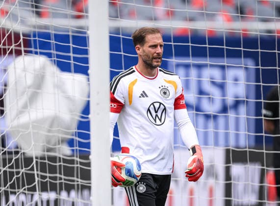 Fussball WM 2026 Vorbereitung Deutschland im Chicago 05.06.2026 Abschlusstraining der deutschen Nationalmannschaft im Solider Field Stadion vor dem Testspiel gegen die USA: Torwart Oliver Baumann