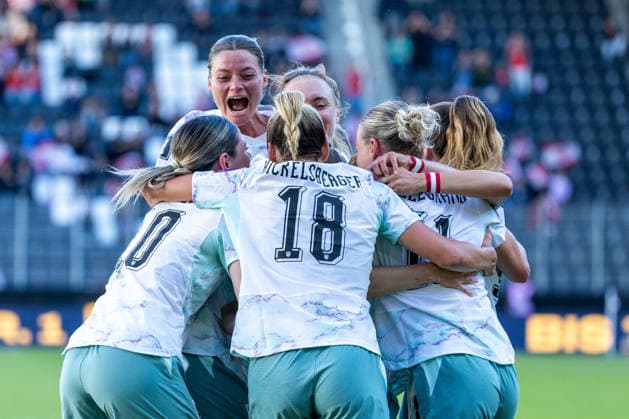 WOMEN SOCCER - FIFA World Cup, WM, Weltmeisterschaft, Fussball 2027, quali, AUT vs SLO VIENNA,AUSTRIA,05.JUN.26 - WOMEN SOCCER - FIFA Women s World Cup 2027, european qualifiers, OEFB international match, Länderspiel, Nationalmannschaft Austria vs Slovenia. Image shows the rejoicing of AUT.  GEPAxpictures xPhilippxBrem