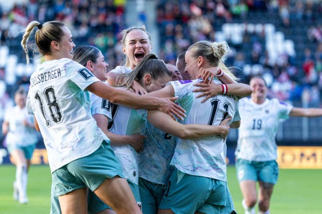 WOMEN SOCCER - FIFA World Cup, WM, Weltmeisterschaft, Fussball 2027, quali, AUT vs SLO VIENNA,AUSTRIA,05.JUN.26 - WOMEN SOCCER - FIFA Women s World Cup 2027, european qualifiers, OEFB international match, Länderspiel, Nationalmannschaft Austria vs Slovenia. Image shows the rejoicing of AUT.  GEPAxpictures xPhilippxBrem