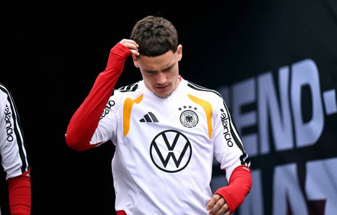 Fussball, Länderspiel, Herren, WM 2026, Training der deutschen Nationalmannschaft im Soldier Field, Chicago; Florian Wirtz (GER).