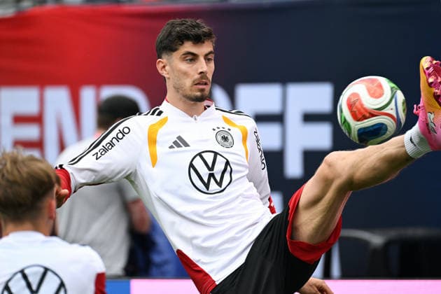 Fussball, Länderspiel, Herren, WM 2026, Training der deutschen Nationalmannschaft im Soldier Field, Chicago; Kai Havertz (GER).