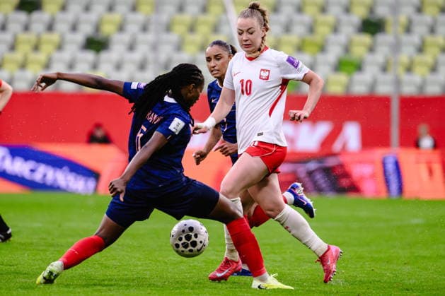 Fußball, Frauen, WM Quali, Polen - Frankreich Gdansk 05.06.2026. Women s football match in the 2027 World Cup qualifiers between Poland and France in Gdansk, Poland --- Eliminacje do Mistrzostwa Swiata Kobiet w pilce noznej: Polska - Francja Persons Shown : Weronika Zawistowska Fot. Marcin Gadomski Arena Akcji NEWSPIX.PL --- newspix.pl 