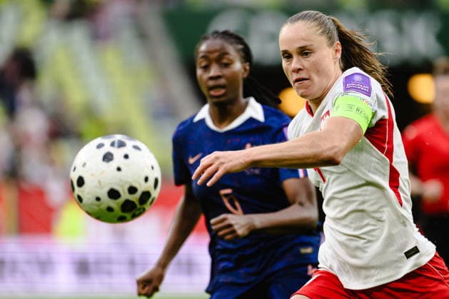 Fußball, Frauen, WM Quali, Polen - Frankreich Gdansk 05.06.2026. Women s football match in the 2027 World Cup qualifiers between Poland and France in Gdansk, Poland --- Eliminacje do Mistrzostwa Swiata Kobiet w pilce noznej: Polska - Francja Persons Shown : Ewa Pajor Fot. Marcin Gadomski Arena Akcji NEWSPIX.PL --- newspix.pl 