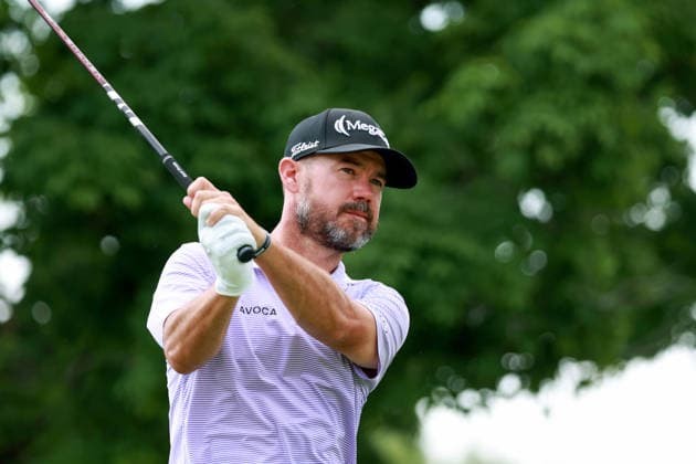 Memorial Tournament presented by Workday DUBLIN, OH - JUNE 05: Brian Harman of Sea Island, Georgia hits from the fifth tee during the second round of the Memorial Tournament presented by Workday at Muirfield Village Golf Club on June 5, 2026 in Dublin, Ohio. Dublin Ohio United States  Copyright: xAmyxLemusx originalFilename:lemus-memorial260605_npPoj.jpg