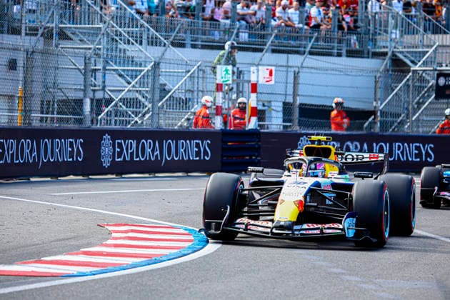 (30) Liam Lawson (NZL) - Visa Cash App Racing Bulls F1 Team - Racing Bulls VCARB03 - Red Bull Ford during the Practice 2 of Formula 1 Grand Prix de Monaco 2026 at Circuit de Monaco in Monte Carlo, Monaco. Round 8 of the 2026 FIA Formula One World Championship, WM, Weltmeisterschaft held June 5-7, 2026. The iconic Circuit de Monaco, the jewel of the Formula 1 calendar, winds through the narrow streets of Monte Carlo in the Principality of Monaco. Formula 1 Grand Prix de Monaco 2026 - Round 8 - Circuit de Monaco F1-2026-R08-MON