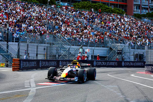 (30) Liam Lawson (NZL) - Visa Cash App Racing Bulls F1 Team - Racing Bulls VCARB03 - Red Bull Ford during the Practice 2 of Formula 1 Grand Prix de Monaco 2026 at Circuit de Monaco in Monte Carlo, Monaco. Round 8 of the 2026 FIA Formula One World Championship, WM, Weltmeisterschaft held June 5-7, 2026. The iconic Circuit de Monaco, the jewel of the Formula 1 calendar, winds through the narrow streets of Monte Carlo in the Principality of Monaco. Formula 1 Grand Prix de Monaco 2026 - Round 8 - Circuit de Monaco F1-2026-R08-MON