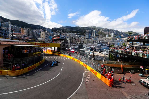 (31) Esteban Ocon (FRA) - TGR Haas F1 Team - Haas VF-26 - Ferrari during the Practice 2 of Formula 1 Grand Prix de Monaco 2026 at Circuit de Monaco in Monte Carlo, Monaco. Round 8 of the 2026 FIA Formula One World Championship, WM, Weltmeisterschaft held June 5-7, 2026. The iconic Circuit de Monaco, the jewel of the Formula 1 calendar, winds through the narrow streets of Monte Carlo in the Principality of Monaco. Formula 1 Grand Prix de Monaco 2026 - Round 8 - Circuit de Monaco F1-2026-R08-MON