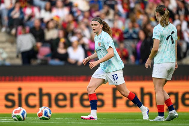 260605 Signe Gaupset of Norway ahead of the FIFA Women s World Cup Qualifier football match between Germany and Norway on June 5, 2026 in Köln. Photo: Marius Simensen BILDBYRAN COP 238 MM0069 bbeng fotball soccer football fotboll FIFA World Cup, WM, Weltmeisterschaft, Fussball qualifiers vm-kvalifisering kvinner vm kvalik landskamp dam norge norway germany tyskland Copyright: MARIUSxSIMENSEN BB260605BB766
