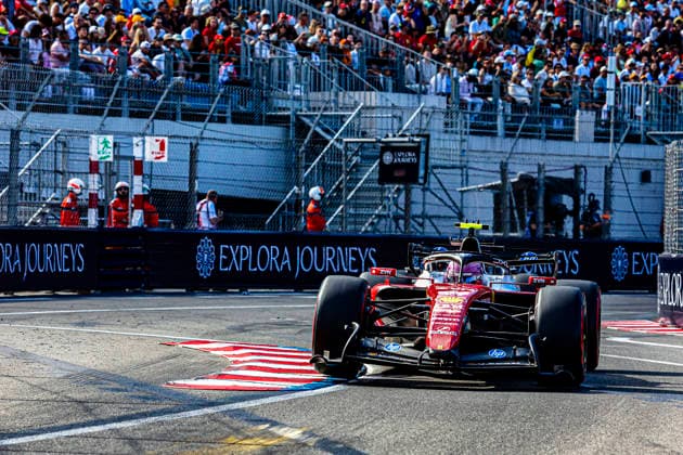 (44) Lewis Hamilton (GBR) - Scuderia Ferrari HP - Ferrari SF-26 - Ferrari during the Practice 2 of Formula 1 Grand Prix de Monaco 2026 at Circuit de Monaco in Monte Carlo, Monaco. Round 8 of the 2026 FIA Formula One World Championship, WM, Weltmeisterschaft held June 5-7, 2026. The iconic Circuit de Monaco, the jewel of the Formula 1 calendar, winds through the narrow streets of Monte Carlo in the Principality of Monaco. Formula 1 Grand Prix de Monaco 2026 - Round 8 - Circuit de Monaco F1-2026-R08-MON