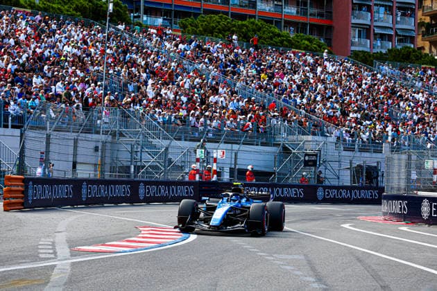 (55) Carlos Sainz Jr (ESP) - Atlassian Williams F1 Team - Williams FW48 - Mercedes during the Practice 2 of Formula 1 Grand Prix de Monaco 2026 at Circuit de Monaco in Monte Carlo, Monaco. Round 8 of the 2026 FIA Formula One World Championship, WM, Weltmeisterschaft held June 5-7, 2026. The iconic Circuit de Monaco, the jewel of the Formula 1 calendar, winds through the narrow streets of Monte Carlo in the Principality of Monaco. Formula 1 Grand Prix de Monaco 2026 - Round 8 - Circuit de Monaco F1-2026-R08-MON