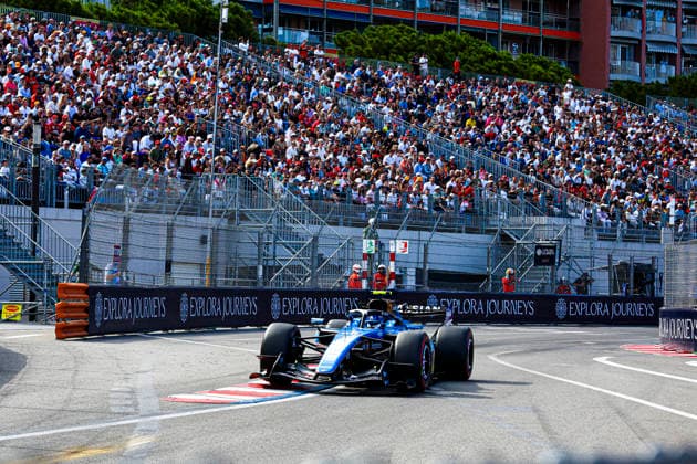 (55) Carlos Sainz Jr (ESP) - Atlassian Williams F1 Team - Williams FW48 - Mercedes during the Practice 2 of Formula 1 Grand Prix de Monaco 2026 at Circuit de Monaco in Monte Carlo, Monaco. Round 8 of the 2026 FIA Formula One World Championship, WM, Weltmeisterschaft held June 5-7, 2026. The iconic Circuit de Monaco, the jewel of the Formula 1 calendar, winds through the narrow streets of Monte Carlo in the Principality of Monaco. Formula 1 Grand Prix de Monaco 2026 - Round 8 - Circuit de Monaco F1-2026-R08-MON
