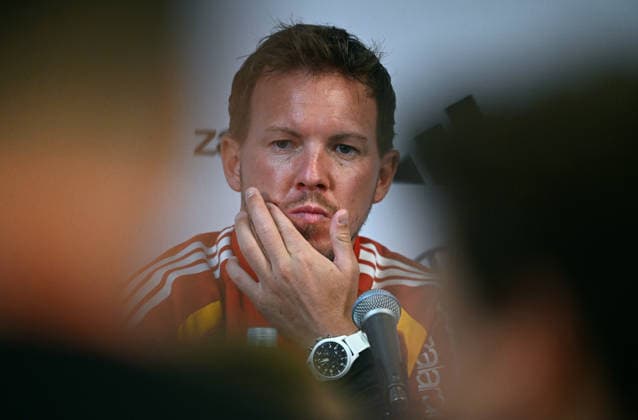 Fussball, Länderspiel, Herren, WM 2026, Training der deutschen Nationalmannschaft im Soldier Field, Chicago, Pressekonferenz: Bundestrainer Julian Nagelsmann (GER).