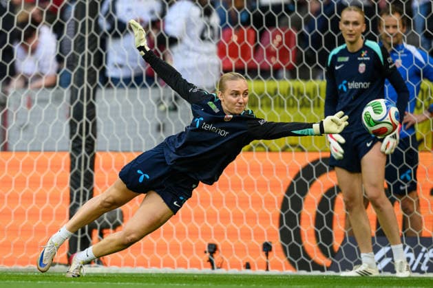 260605 Sunniva Skoglund of Norway ahead of the FIFA Women s World Cup Qualifier football match between Germany and Norway on June 5, 2026 in Köln. Photo: Marius Simensen BILDBYRAN COP 238 MM0069 bbeng fotball soccer football fotboll FIFA World Cup, WM, Weltmeisterschaft, Fussball qualifiers vm-kvalifisering kvinner vm kvalik landskamp dam norge norway germany tyskland Copyright: MARIUSxSIMENSEN BB260605BB779