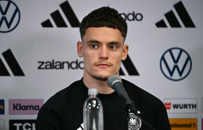 Fussball, Länderspiel, Herren, WM 2026, Training der deutschen Nationalmannschaft im Soldier Field, Chicago, Pressekonferenz: Florian Wirtz (GER).