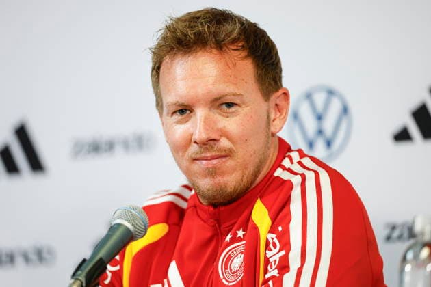Germany prepares for a friendly match against USA Germany s head coach Julian Nagelsmann speaks during a press conference, PK, Pressekonferenz at Soldier Field in Chicago, Illinois, USA, 05 June 2026. The United States and Germany will play their International Friendly, Länderspiel, Nationalmannschaft soccer match on 06 June. CHICAGO ILLINOIS USA  Copyright: xKAMILxKRZACZYNSKIx