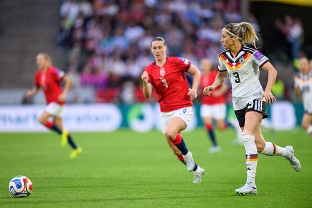 260605 Kathrin Hendrich of Germany during the FIFA Women s World Cup Qualifier football match between Germany and Norway on June 5, 2026 in Köln. Photo: Marius Simensen BILDBYRAN COP 238 MM0069 bbeng fotball soccer football fotboll FIFA World Cup, WM, Weltmeisterschaft, Fussball qualifiers vm-kvalifisering kvinner vm kvalik landskamp dam norge norway germany tyskland Copyright: MARIUSxSIMENSEN BB260605BB809