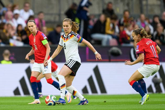 260605 Sjoeke Nüsken of Germany during the FIFA Women s World Cup Qualifier football match between Germany and Norway on June 5, 2026 in Köln. Photo: Marius Simensen BILDBYRAN COP 238 MM0069 bbeng fotball soccer football fotboll FIFA World Cup, WM, Weltmeisterschaft, Fussball qualifiers vm-kvalifisering kvinner vm kvalik landskamp dam norge norway germany tyskland Copyright: MARIUSxSIMENSEN BB260605BB812