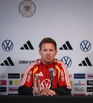 Fussball WM 2026 Vorbereitung Deutschland im Chicago 05.06.2026 Pressekonferenz der deutschen Nationalmannschaft im Solider Field Stadion vor dem Testspiel gegen die USA: Bundestrainer Julian Nagelsmann