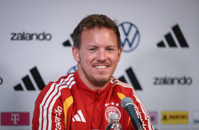 Fussball WM 2026 Vorbereitung Deutschland im Chicago 05.06.2026 Pressekonferenz der deutschen Nationalmannschaft im Solider Field Stadion vor dem Testspiel gegen die USA: Bundestrainer Julian Nagelsmann