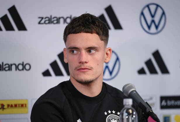 Fussball WM 2026 Vorbereitung Deutschland im Chicago 05.06.2026 Pressekonferenz der deutschen Nationalmannschaft im Solider Field Stadion vor dem Testspiel gegen die USA: Florian Wirtz