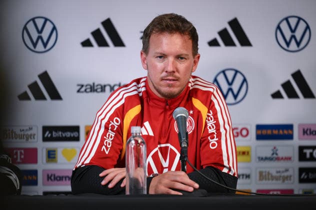 Fussball WM 2026 Vorbereitung Deutschland im Chicago 05.06.2026 Pressekonferenz der deutschen Nationalmannschaft im Solider Field Stadion vor dem Testspiel gegen die USA: Bundestrainer Julian Nagelsmann