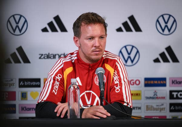 Fussball WM 2026 Vorbereitung Deutschland im Chicago 05.06.2026 Pressekonferenz der deutschen Nationalmannschaft im Solider Field Stadion vor dem Testspiel gegen die USA: Bundestrainer Julian Nagelsmann