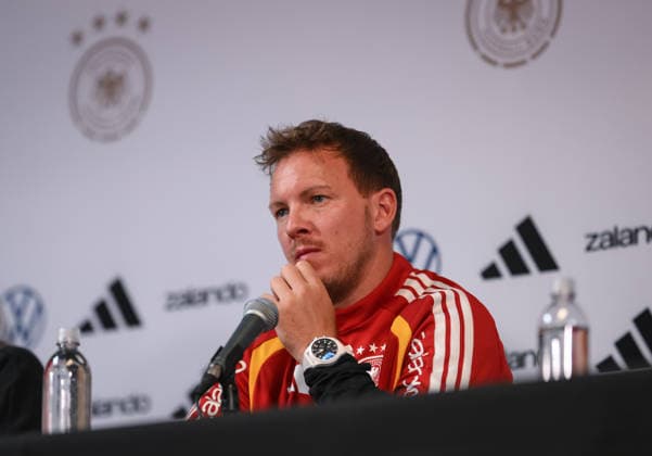 Fussball WM 2026 Vorbereitung Deutschland im Chicago 05.06.2026 Pressekonferenz der deutschen Nationalmannschaft im Solider Field Stadion vor dem Testspiel gegen die USA: Bundestrainer Julian Nagelsmann