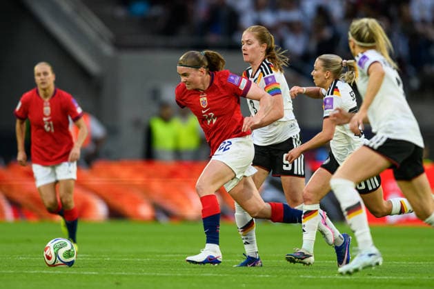260605 Signe Gaupset of Norway during the FIFA Women s World Cup Qualifier football match between Germany and Norway on June 5, 2026 in Köln. Photo: Marius Simensen BILDBYRAN COP 238 MM0069 bbeng fotball soccer football fotboll FIFA World Cup, WM, Weltmeisterschaft, Fussball qualifiers vm-kvalifisering kvinner vm kvalik landskamp dam norge norway germany tyskland Copyright: MARIUSxSIMENSEN BB260605BB831