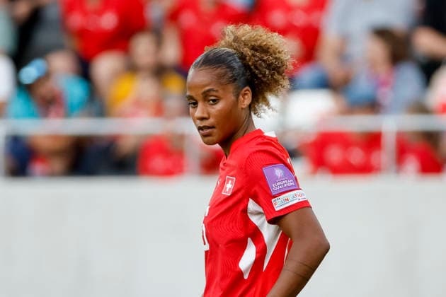 Aurelie Csillag (Schweiz, 16) , Schweiz, Fussball, WM-Qualifikation Europa Frauen, 5..Spieltag, 2026, Schweiz vs. Malta, 05.06.2026, Lugano AIL Arena Schweiz Copyright: xGrantxHubbsx